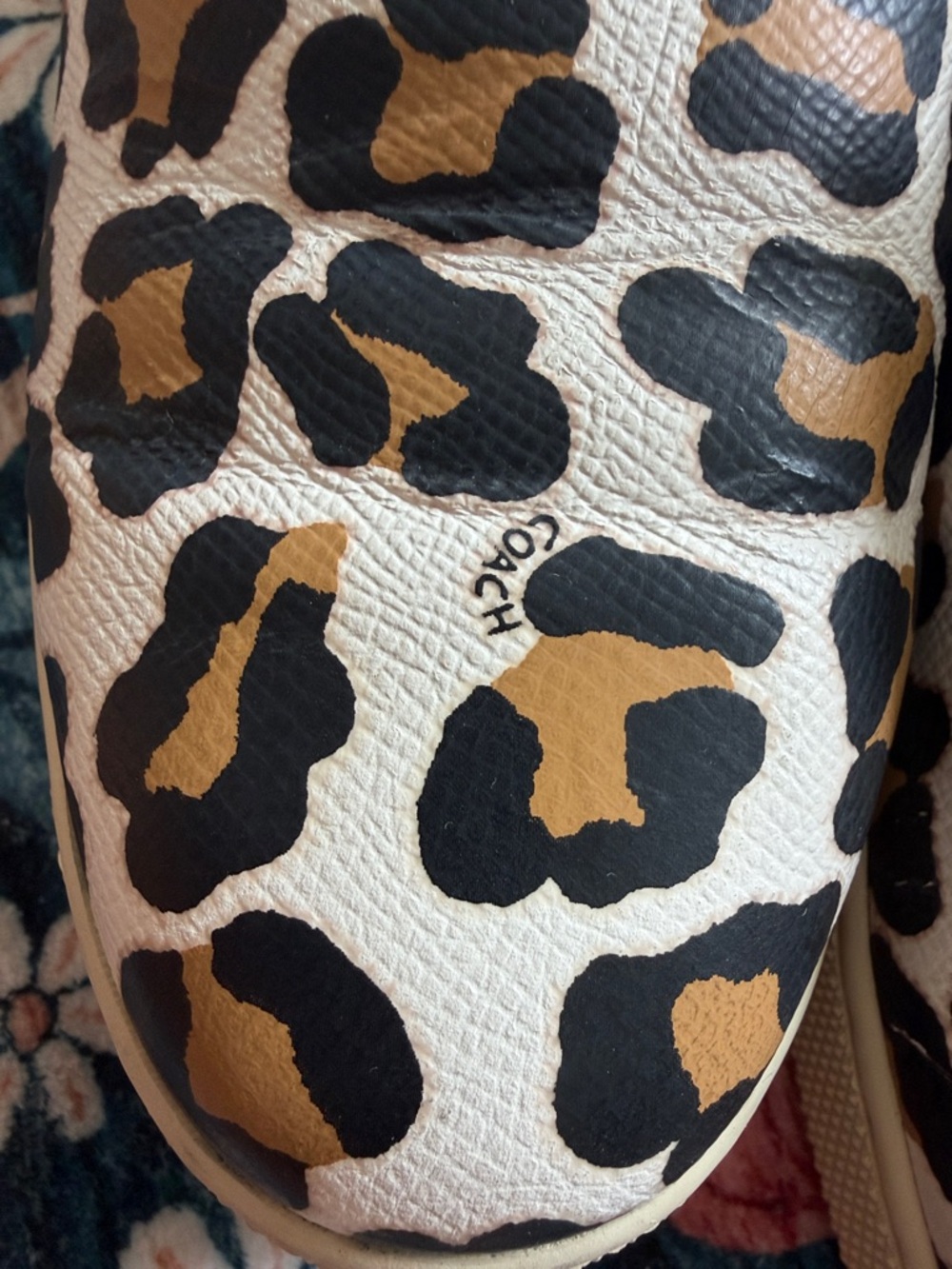 Coach White Leopard Print Slip-On Sneakers - Picture 12 of 13